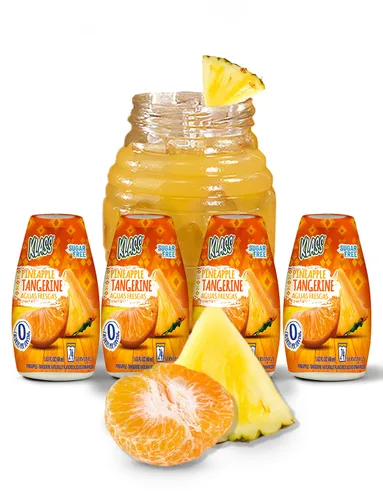 Vista 7 de Klass Aguas Frescas Potenciador líquido de agua sin azúcar, sabor natural, pepino y lima Paquete de 4 unidades de 1.62 onzas