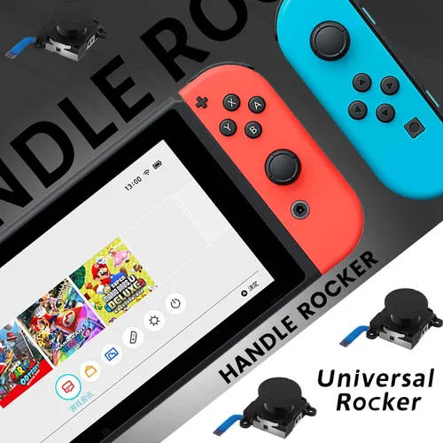 Vista 3 de Joycon Joystick de repuesto 3D para Joycon, kit de reparación izquierdoderecho para Nintendo Switch Joycon Controller Joycon y consola Switch Lite