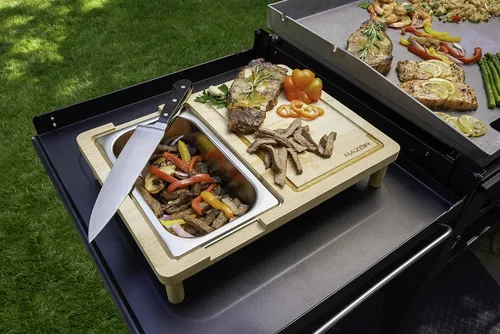 Vista 6 de RAZOR Tabla de cortar multiusos con almacenamiento de alimentos cubierto