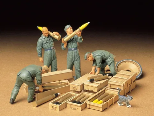 Vista 2 de Tamiya Modelos Tanque alemán Carga Crew Set