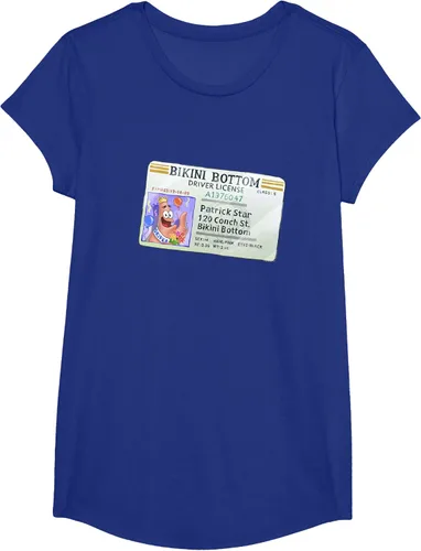 Vista 25 de SpongeBob SquarePants Camiseta con logotipo de Patrick Star Driver License King, Negro