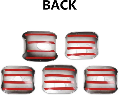 Vista 8 de Protector de arañazos para manija de puerta, cubierta de cuenco de puerta trasera, compatible con Ford Bronco 2021 2022 2023 2024 2025 Accesorios