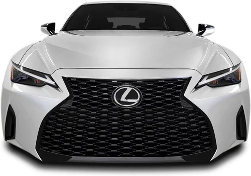 Vista 3 de SlickMod Revestimiento de Vinilo Blackout Chrome Delete para Acabado de Parrilla Frontal de Lexus IS 2021-2022 (Negro Brillante)