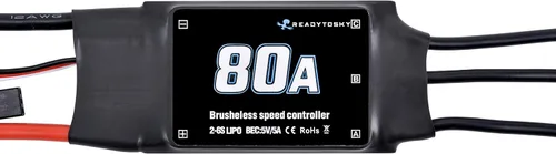 Vista 5 de Readytosky 80A ESC 2-6S Brushless ESC Controlador de velocidad eléctrico