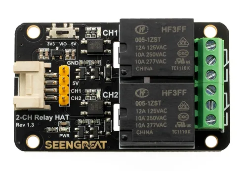 Vista 3 de Módulo de relé de 2 canales, placa de expansión de relé para Raspberry Pi Zero/Zero W/Zero WH/2B/3B/3B+/4B STM32 Ardui, aislamiento optoacoplador