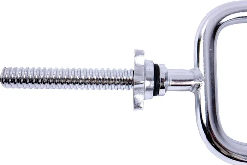 Vista 2 de Cap Barbell Barra de tríceps roscada estándar de 34" Múltiples opciones Cromo