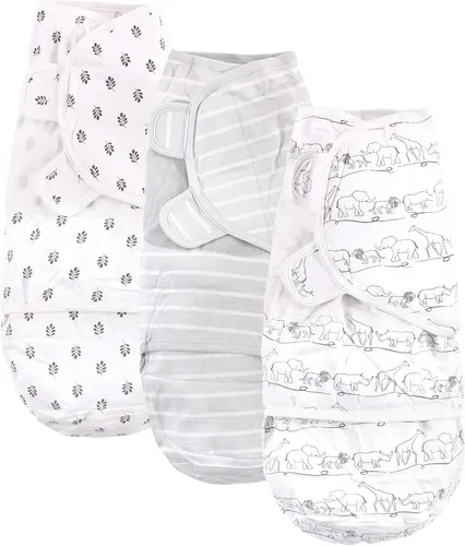 Vista 8 de Touched by Nature Envolturas unisex de algodón orgánico para bebé, pájaro, 0-3 meses