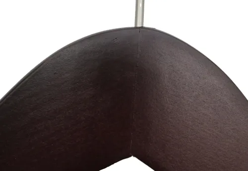 Vista 4 de NAHANCO Percha de madera para camisas, 17 pulgadas, caoba de bajo brillo (paquete de 100)