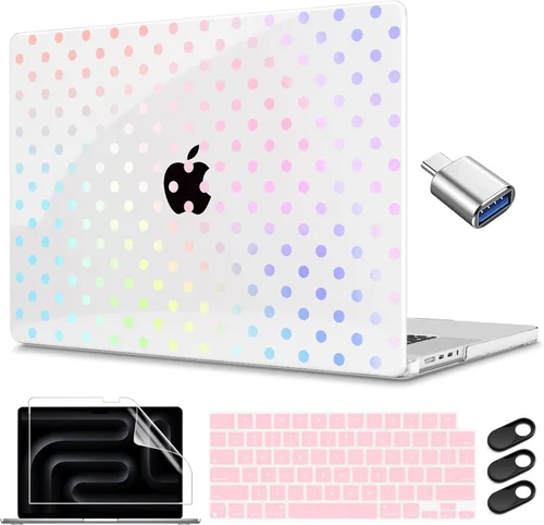 Vista 31 de CISSOOK Funda para MacBook Pro de 14 pulgadas 2025-2021 Release M5 A3434 M4 A3401 A3112 A3185 M3 A2918 A2992 M2 A2779 M1 A2442, carcasa rígida