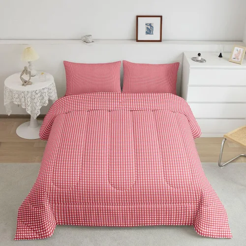 Vista 10 de Manfei Geometric Triangle Twin Size Bedding Set with 1 Pillowcase - Triangles Bedding Set for Kids Boys Girls Bedroom,Modern Simple 2 Pieces All