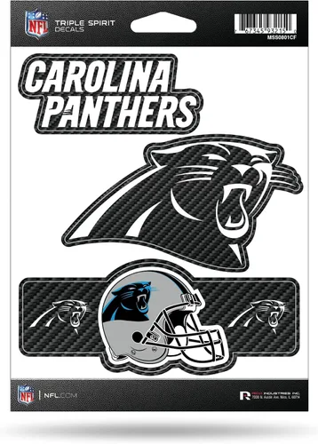 Vista 46 de Rico Industries NFL Football Triple Spirit Stickers Hoja de calcomanías triples