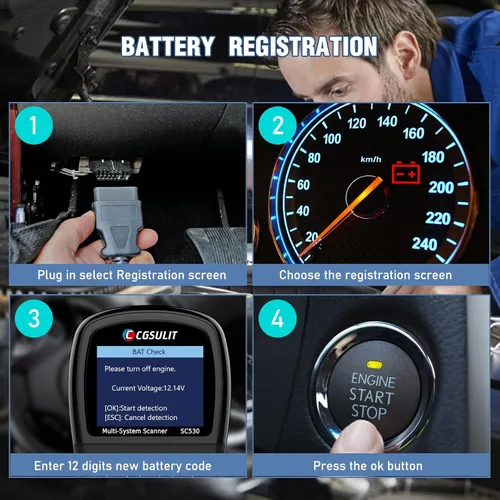 Vista 8 de Escáner OBD2 Lector de Códigos para Chevy/GMC Herramienta de Diagnóstico de Sistema Completo, Caja de Transferencia ABS SRS EPB CKP Reinicio