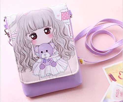 Vista 2 de Mini bolso de hombro de piel sintética para adolescentes y niñas