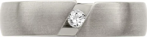 Vista 4 de Jewelry By Sweet Pea Titanio Edward Mirell cepillado 0.10 quilates diamante 0.236 in banda (ancho 6), titanio, 12.5, EMR210-12.5