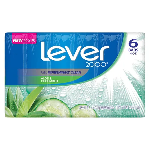 Vista 13 de Lever 2000 Jabón corporal refrescante y limpiador facial con aloe y pepino elimina eficazmente las bacterias, aloe fresco, 3.75 onzas (paquete de 8)