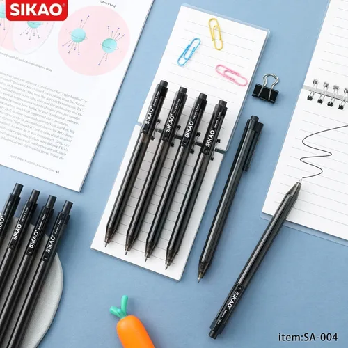 Vista 7 de Bolígrafos de Gel Negro a Granel, Juego de 60 Bolígrafos de Gel Negro Retráctiles, Punta Fina de 0.7mm, Escritura Suave y Sin Manchas para Oficina