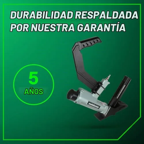 Vista 11 de Metabo HPT Engrapadora para pisos, Clavadoras neumáticas de preferencia profesional en herramientas para pisos, Grapadora neumática con mango