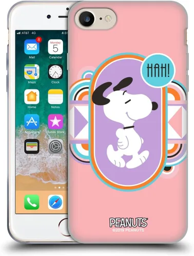 Vista 31 de Head Case Designs Snoopy Deco Dreams - Funda de gel suave con licencia oficial de Peanuts Blue Pattern compatible con Apple iPhone 7 Plus/iPhone 8