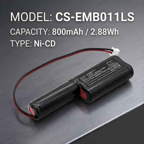 Vista 5 de Batería de repuesto de 800mAh para Lithonia BBAT0116A ELB B011 PN.