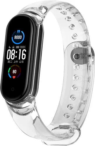 Vista 8 de Senter Correa de repuesto de silicona suave para Xiaomi Mi Band 5 / Mi Band 6 Smart Watch
