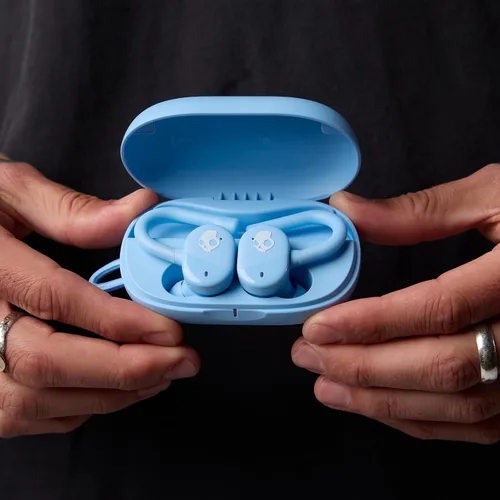 Vista 9 de Auriculares Skullcandy Push Play Active inalámbricos, auriculares Bluetooth, ajuste con aislamiento de ruido, 34 horas de batería, gancho