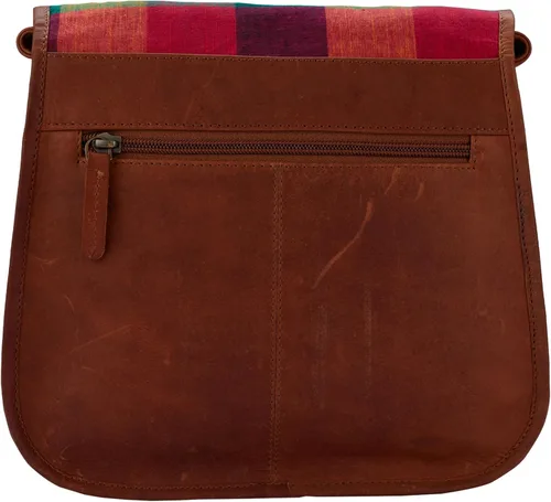 Vista 5 de FINELAER Bolso bandolera de cuero vintage