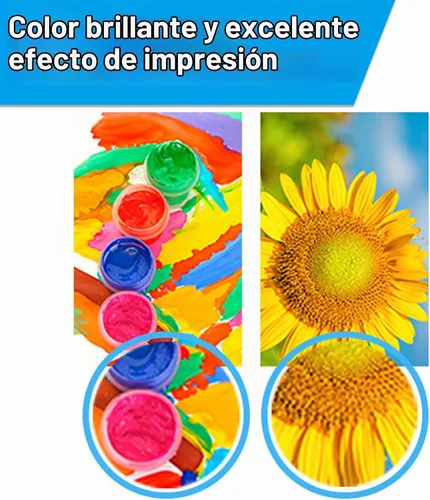 Vista 6 de T522 - Botella de tinta de repuesto de alta capacidad (5 botellas) para 522 botellas de recarga de tinta compatible con EcoTank ET-2803 ET-2800