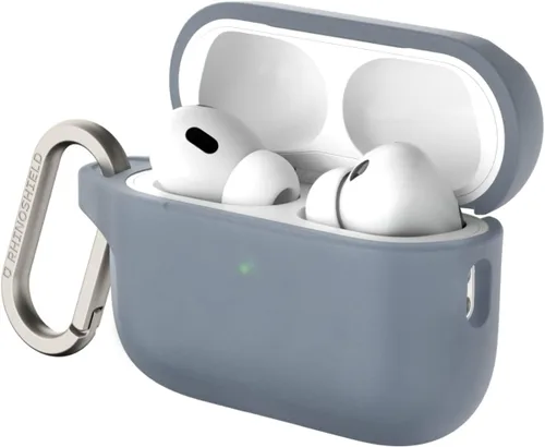 Vista 11 de RHINOSHIELD Funda para AirPods con mosquetón compatible con Apple [AirPods Pro 2], protección contra caídas de grado militar, resistente a