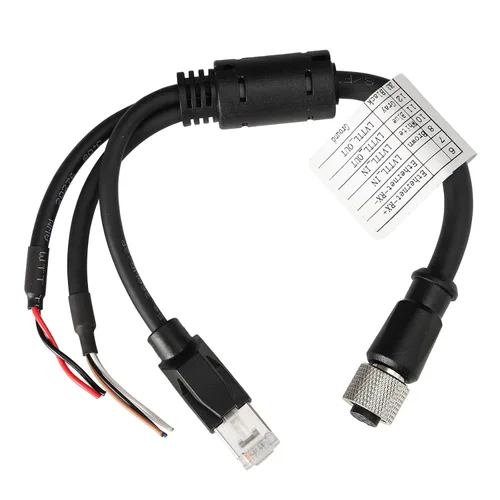 Vista 2 de M12 Aviation - Cable hembra de 12 pines para DJI Livox Mid-360 LiDAR Sensor a Computadora Ethernet Power Depuración, 1 a 3 Splitter, conector Cable