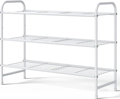Vista 4 de Kitsure Zapatero - Organizador de Zapatos de Acero Inoxidable, Zapatero Resistente para Closet y Entrada de Puerta Principal, Estante de Zapatos