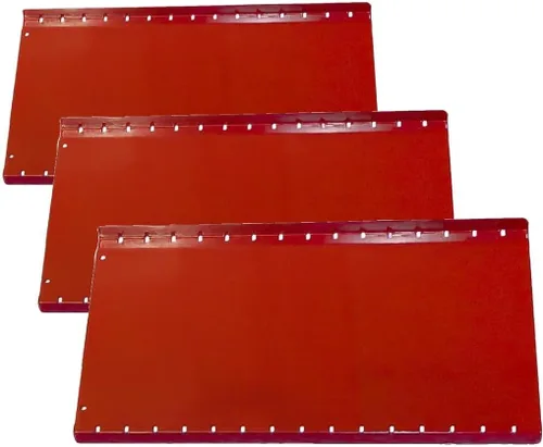Vista 16 de Juego de accesorios ranurados Wall Control para estación de trabajo, Rojo, KT-400-WRK R