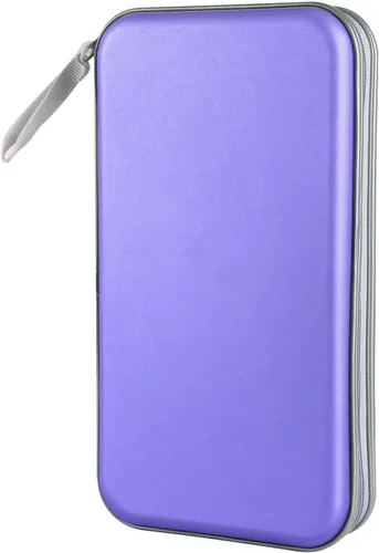 Vista 10 de Siveit Estuche para CD, Soporte para Estuche de DVD con Capacidad para 96 Discos de Plástico Duro, Estuches para Discos CD DVD, Carpeta Billetera