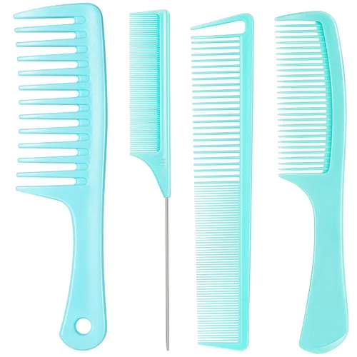 Vista 13 de Juego de peines profesionales SalonSilk para cabello natural rizado negro para damas