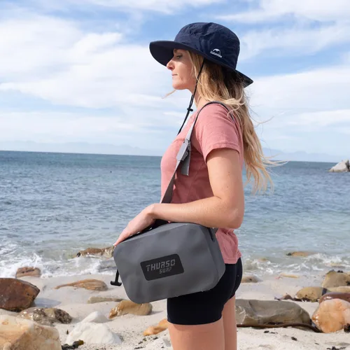 Vista 6 de THURSO SURF Riñonera Impermeable Bolsa Seca Bolsa Flotante Correa de Cintura Ajustable Mantén tu Teléfono y Objetos de Valor Seguros/Secos