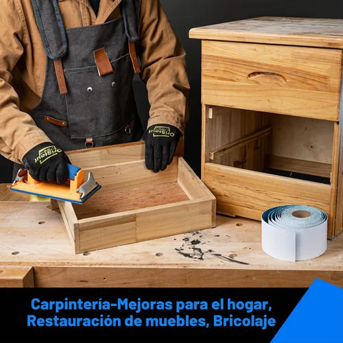 Vista 4 de toolant Rollo de papel de lija con forma de diamante de grano 60, 2-3/4 pulgadas de ancho, 10 yardas de largo Longboard, papel de lija autoadhesivo