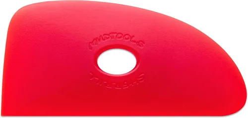 Vista 4 de Mudtools Costilla Polimérica Azul Tamaño 4 Firme - Triple Radio - Cerámica, Cerámica, Arcilla - B4