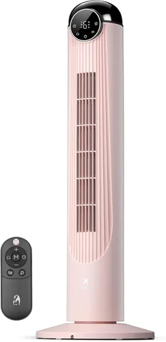 Vista 11 de Antarctic Star Ventilador de torre T36, ventilador oscilante sin aspas de 36 pulgadas con control remoto, 6 velocidades y 4 modos, pantalla LED