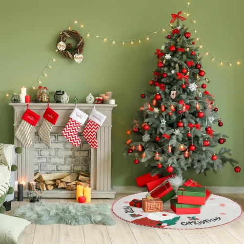 Vista 6 de Mr. Pen Falda de árbol de Navidad, 36 pulgadas, falda de árbol de Navidad