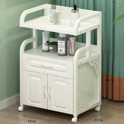 Vista 2 de MAHFEI Gabinete de almacenamiento para estaciones de peluquería, armario de almacenamiento de peluquería, armario de belleza, equipo de spa