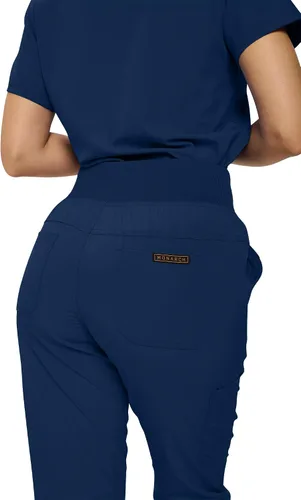 Vista 4 de Pantalones quirúrgicos acanalados para mujer