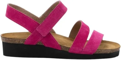 Vista 42 de Naot Kayla sandalia con taco de cuña para mujer Piel de lagarto beige