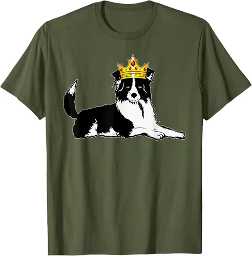 Vista 5 de Border Collie Crown - Camiseta veterinaria de piel de pastoreo de ovejas, Negro