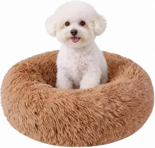 Vista 10 de Camas de gato para gatos de interior, cama lavable de 20 pulgadas en forma Azul marino
