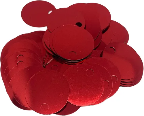Vista 24 de Paillettes de lentejuelas redondas planas de 10/20/1.181 in, agujero de 0.157 in, mezcla de colores, lentejuelas acrílicas, 1,76 onzas (1.76 oz)
