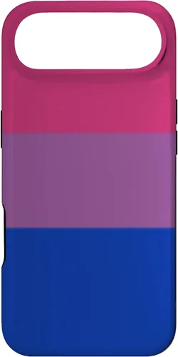 Vista 27 de Funda de colores de la bandera del orgullo bisexual para iPhone 16