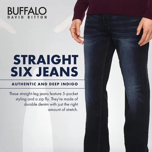 Vista 3 de Buffalo David Bitton Torpedo - Sarga elástica para hombre, color carbón