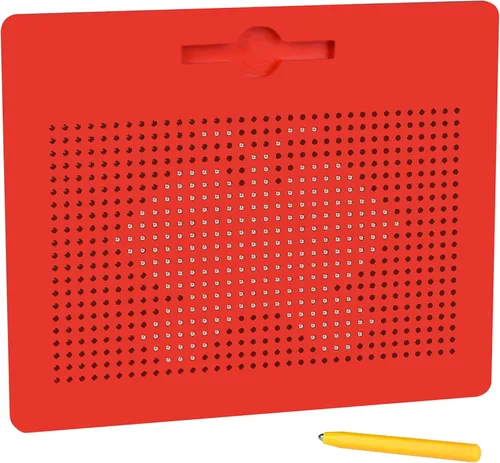 Vista 10 de MAGBLOCK Tablero magnético de dibujo para niños con bolígrafo magnético, juguetes educativos portátiles para niños y niñas, regalos ideales