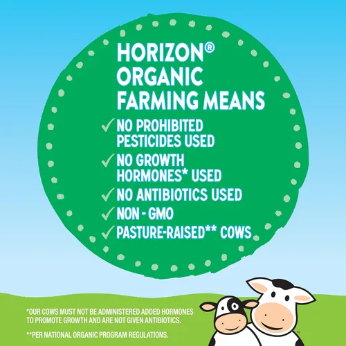 Vista 11 de Horizon Organic Growing Years - Leche entera con DHA Omega 3, medio galón, orgánico, 64 onzas líquidas