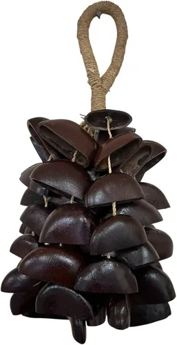 Vista 3 de Sonajero de Mano XXL (Juju Chacha Pangi Pala) Campana de Mano Accesorios de Percusión (Juju)