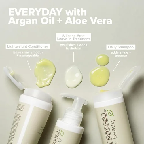 Vista 3 de Paul Mitchell Clean Beauty - Champú diario, aumenta el brillo, añade cuerpo, para todo tipo de cabello